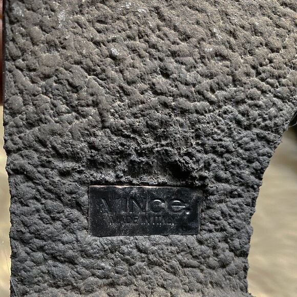 VINCE Black Suede Knee-High Boots, New - Picture 4 of 7